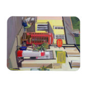 Magnet Flexible Le bureau de poste de village avec pool (Horizontal)