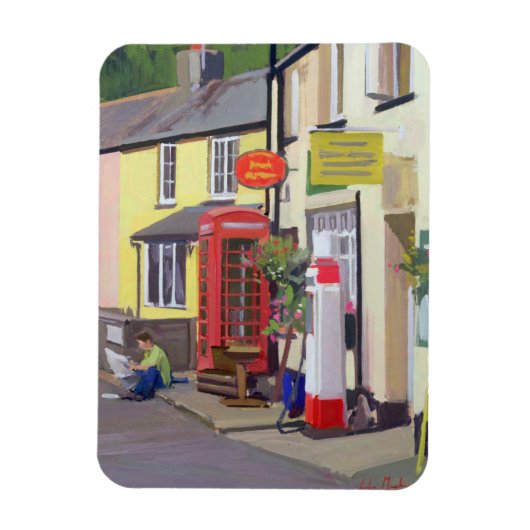 Magnet Flexible Le bureau de poste de village avec pool (Vertical)