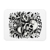 Magnet Flexible Le café, c'est la vie (Horizontal)
