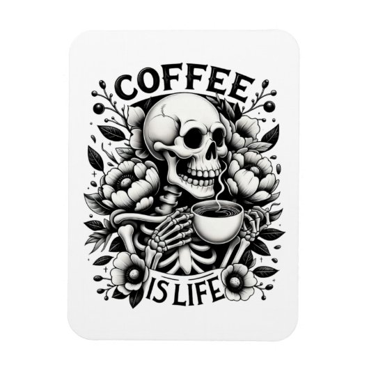 Magnet Flexible Le café, c'est la vie (Vertical)