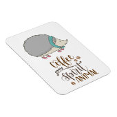 Magnet Flexible Le café est mon esprit Hérisson animal (Côté Droit)