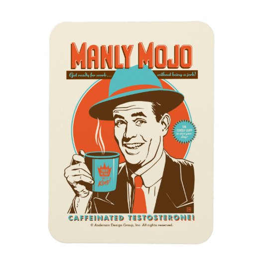 Magnet Flexible Le café Manly Mojo (Vertical)