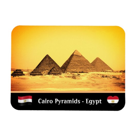 Magnet Flexible Le Caire, Pyramides égyptiennes - Egypte ancienne  (Horizontal)