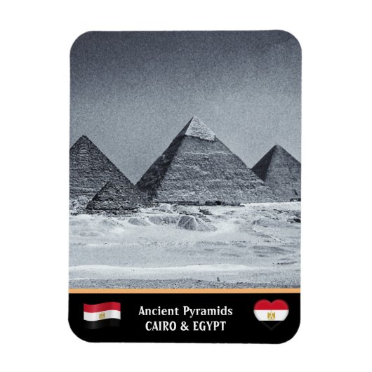 Magnet Flexible Le Caire, Pyramides égyptiennes - Egypte ancienne  (Vertical)