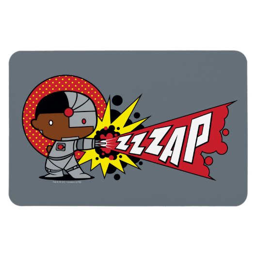 Magnet Flexible Le canon Cybernétique de Chibi Cyborg (Horizontal)