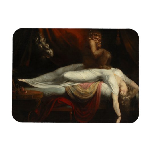 Magnet Flexible Le cauchemar (par Henry Fuseli) (Horizontal)