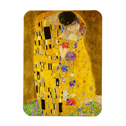 Magnet Flexible Le célèbre tableau de Gustav Klimt, The Kiss. (Vertical)