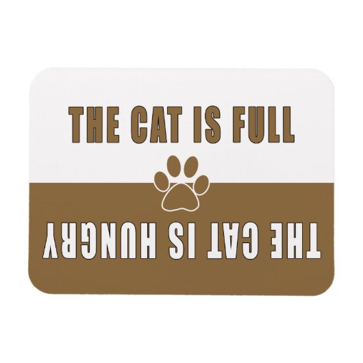 Magnet Flexible Le Chat A Pleinement Faim (Horizontal)