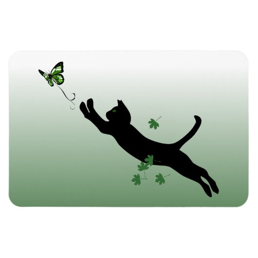 Magnet Flexible Le chat et le papillon (Horizontal)