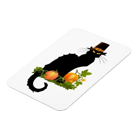 Magnet Flexible Le Chat Noir Thanksgiving and Pilgrim Turkey (Côté Gauche)