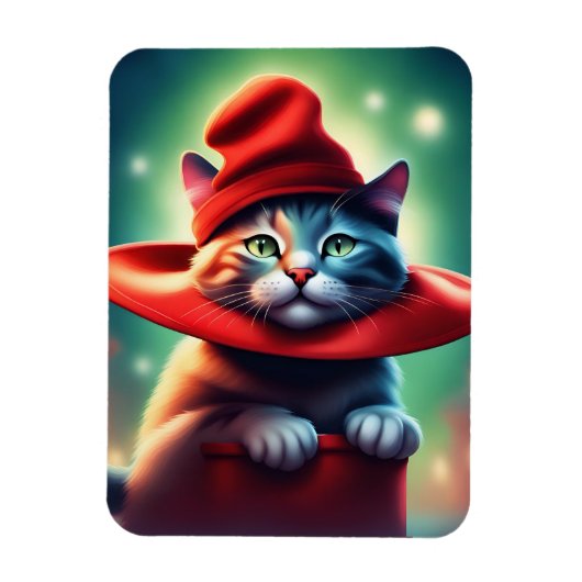 Magnet Flexible le chat sorcier (Vertical)