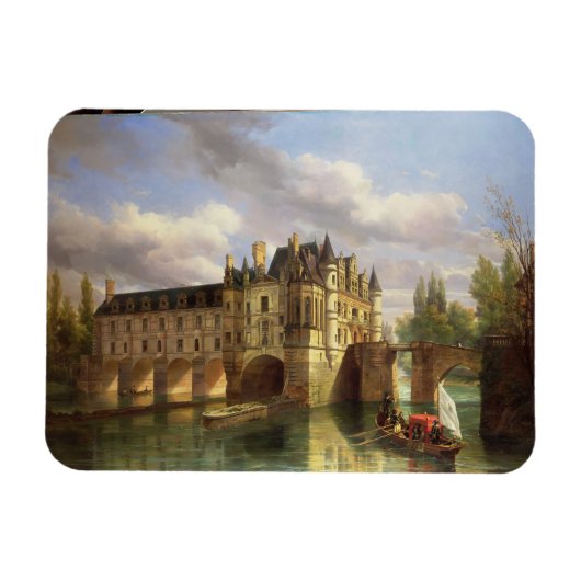Magnet Flexible Le Château de Chenonceau, 1843 (huile sur toile) (Horizontal)