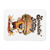 Magnet Flexible Le Cheeseburger qui court (Horizontal)