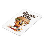 Magnet Flexible Le Cheeseburger qui court (Côté Gauche)