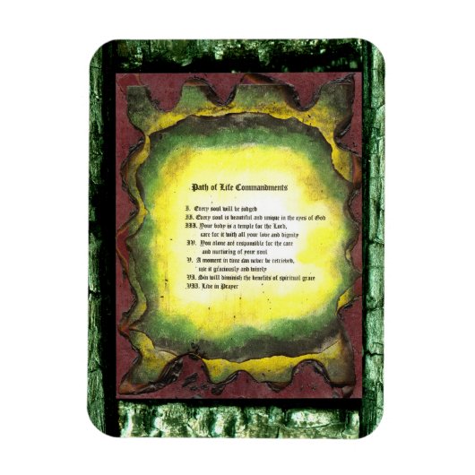 Magnet Flexible Le chemin de vie des commandements (Vertical)