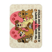 Magnet Flexible Le Chemin Vers Mes Chiens Du Coeur (Vertical)