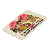 Magnet Flexible Le Chemin Vers Mes Chiens Du Coeur (Côté Gauche)