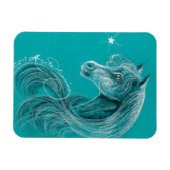Magnet Flexible Le cheval pensif arabe (Horizontal)