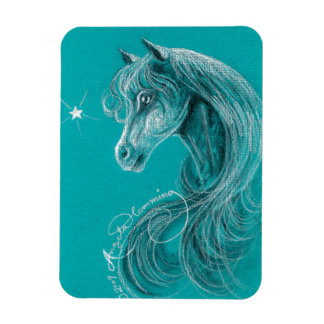 Magnet Flexible Le cheval pensif arabe