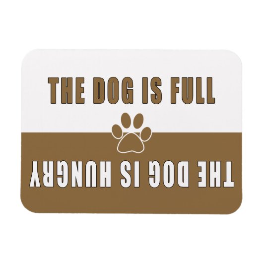 Magnet Flexible Le chien est un réfrigérateur affamé (Horizontal)