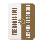 Magnet Flexible Le chien est un réfrigérateur affamé (Vertical)