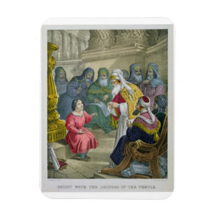 Magnet Flexible Le Christ avec les médecins dans le temple, d'un