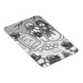 MAGNET FLEXIBLE LE CIMETIÈRE DE LA NEIGE, MÉLTÉE AVANT SON TEMPS,  (Côté Droit)