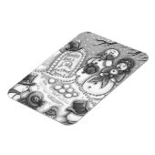 MAGNET FLEXIBLE LE CIMETIÈRE DE LA NEIGE, MÉLTÉE AVANT SON TEMPS,  (Côté Gauche)