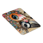 Magnet Flexible Le collage de la dame des oiseaux (Côté Droit)