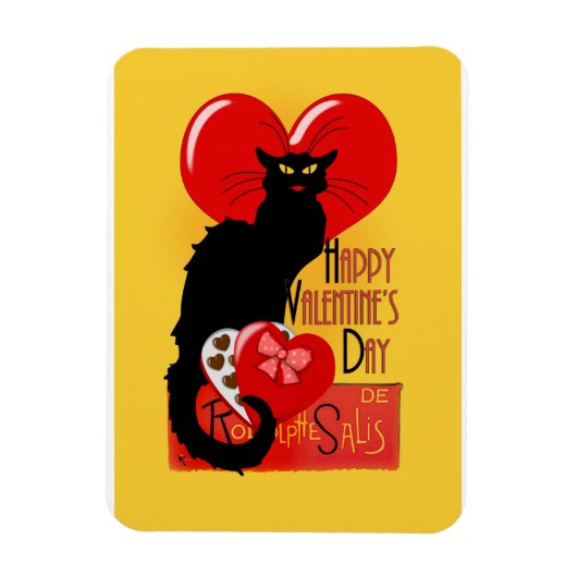 Magnet Flexible Le Conversation Noir Saint Valentin (Vertical)