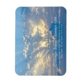 Magnet Flexible Le courage ne rugit pas toujours - Citation instin (Vertical)