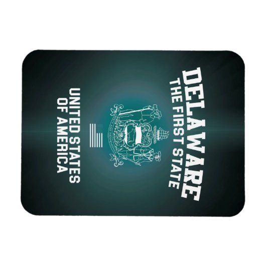 Magnet Flexible Le Delaware Le Premier État (Horizontal)