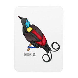 Magnet Flexible Le dessin animé oiseau de paradis de Wilson