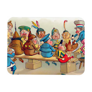 Magnet Flexible Le dîner de Noël du "brownie"