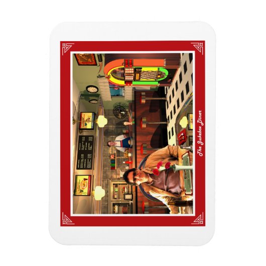 Magnet Flexible Le dîner Jukebox (Vertical)