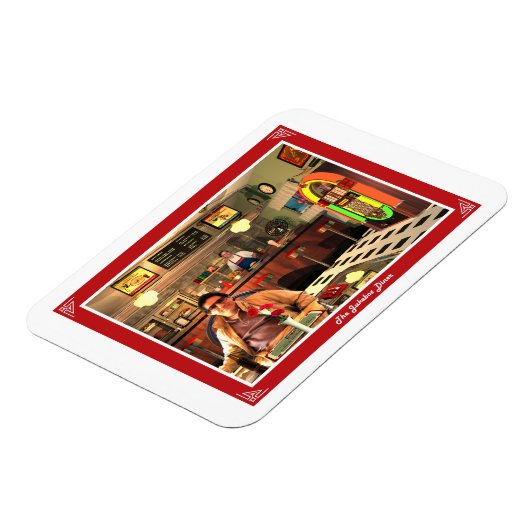 Magnet Flexible Le dîner Jukebox (Côté Gauche)