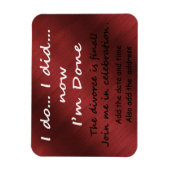 Magnet Flexible Le divorce est définitif (Vertical)