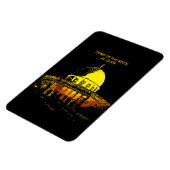 Magnet Flexible Le Dôme du Rocher : Le Heartbeat d'Al-Quds (Côté Gauche)