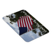 Magnet Flexible Le drapeau de Dieu béni l'Amérique (Côté Droit)