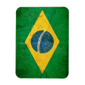 Magnet Flexible Le drapeau du Brésil à Grunge (Vertical)