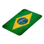Magnet Flexible Le drapeau du Brésil à Grunge (Côté Gauche)