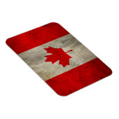Magnet Flexible Le drapeau du Canada à Grunge (Côté Droit)