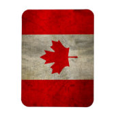 Magnet Flexible Le drapeau du Canada à Grunge (Vertical)