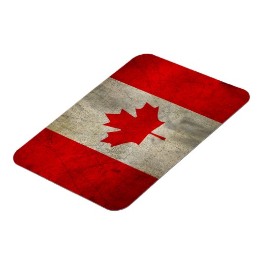 Magnet Flexible Le drapeau du Canada à Grunge (Côté Gauche)
