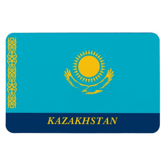 Magnet Flexible Le drapeau du Kazakhstan (Horizontal)