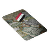 Magnet Flexible Le drapeau irakien sur la carte (Côté Droit)