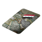 Magnet Flexible Le drapeau irakien sur la carte (Côté Gauche)