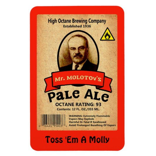 Magnet Flexible Le Étiquette Pale Ale de M. Molotov (Vertical)