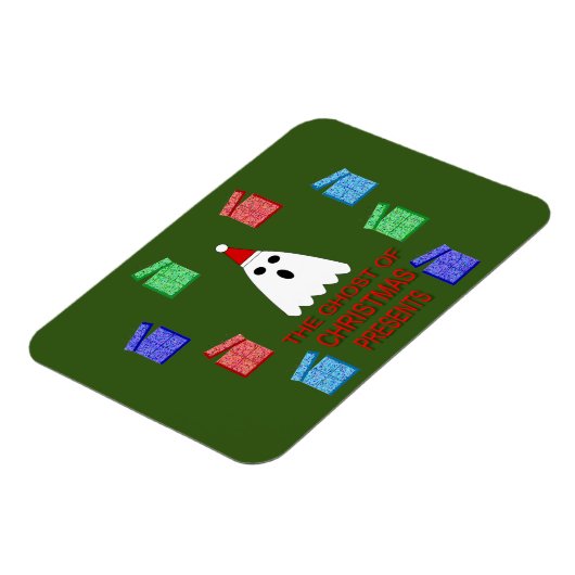 Magnet Flexible Le fantôme de Noël présente drôle (Côté Gauche)