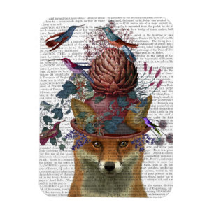 Magnet Flexible Le gardien d'oiseaux Fox avec Artichoke